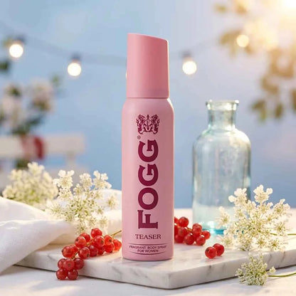 Fogg Teaser Fragrant Body Spray for Women 120ml Long Lasting Floral Fruity Perfume Deodorant