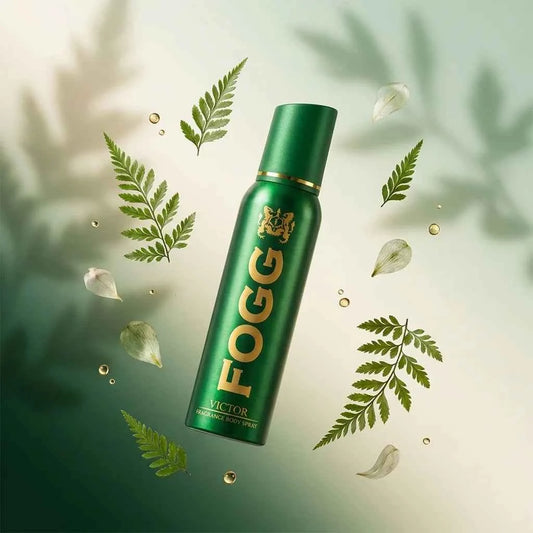 Fogg Victor Fragrance Body Spray for Men 120ml Long Lasting Fresh Woody Deodorant