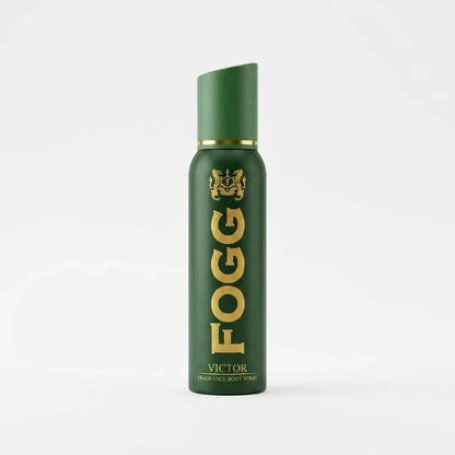 Fogg Victor Fragrance Body Spray for Men 120ml Long Lasting Fresh Woody Deodorant