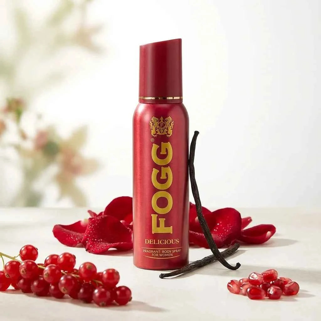 fogg delicious fragrant body spray for women 120ml long lasting floral fruity fragrance