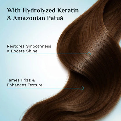 Pilgrim Keratin & Amazonian Patuá Smoothening Shampoo | With Argan Oil & Hyaluronic Acid | For Dry & Frizzy Hair | Paraben Free | 200ml