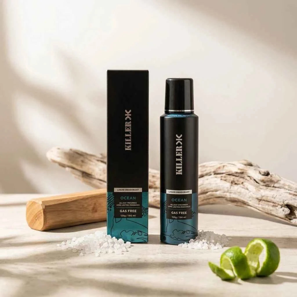 killer ocean gas free liquid deodorant for men 150ml long lasting fragrance
