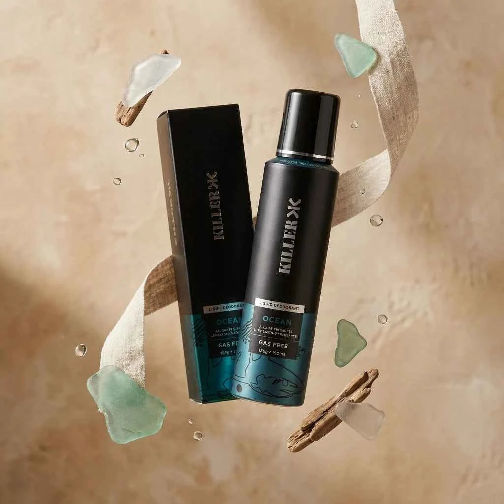killer ocean gas free liquid deodorant for men 150ml long lasting fragrance