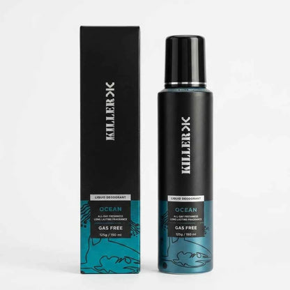 Killer Ocean Gas Free Liquid Deodorant for Men 150ml Long Lasting Fragrance
