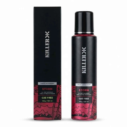 Killer Storm Gas Free Liquid Deodorant for Men 150ml Long Lasting Fragrance