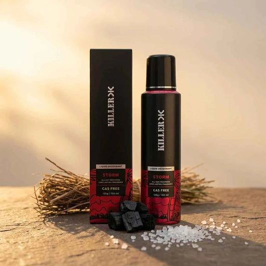 Killer Storm Gas Free Liquid Deodorant for Men 150ml Long Lasting Fragrance
