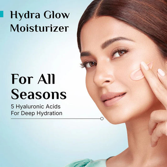 Pilgrim Korean Rice Water Hydra Glow Moisturizer with 5 Hyaluronic Acids & 3% Niacinamide | Lightweight Gel Cream for Hydrated & Glowing Skin | 50g