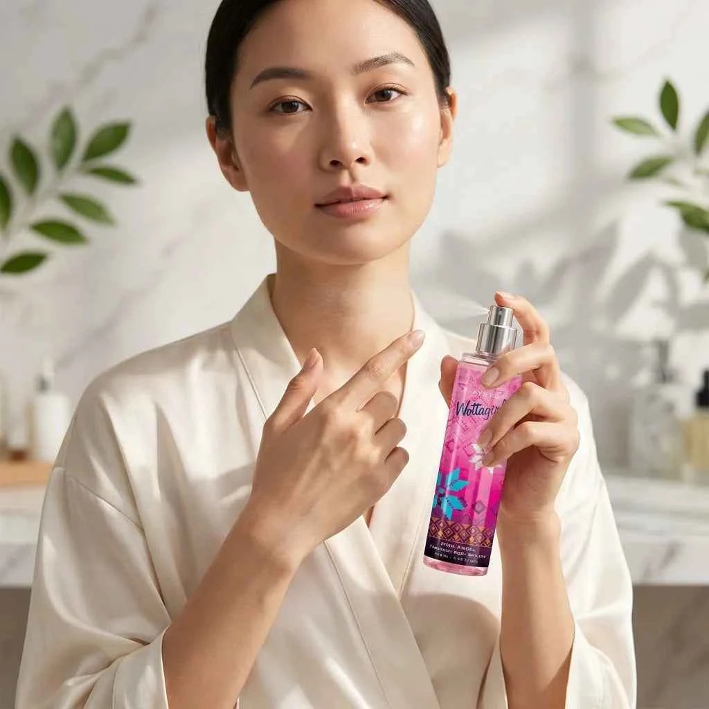 layer'r wottagirl pink angel perfumed body splash for women 125ml long lasting fragrance mist