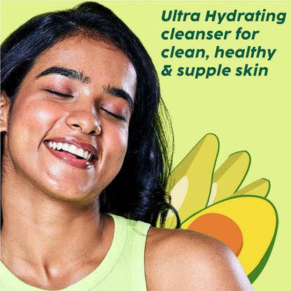 PLIX Avocado Ceramide Moisture Rush Cleanser – Gentle Hydrating Face Wash (100ml) - GEHNA OFFICIAL