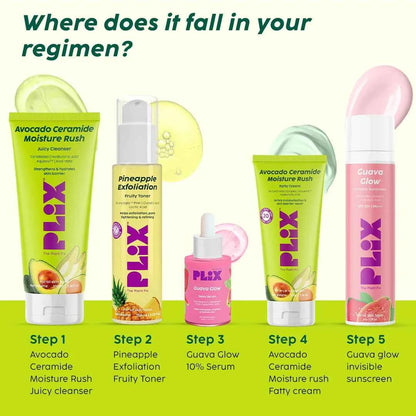 PLIX Avocado Ceramide Moisture Rush Cleanser – Gentle Hydrating Face Wash (100ml) - GEHNA OFFICIAL