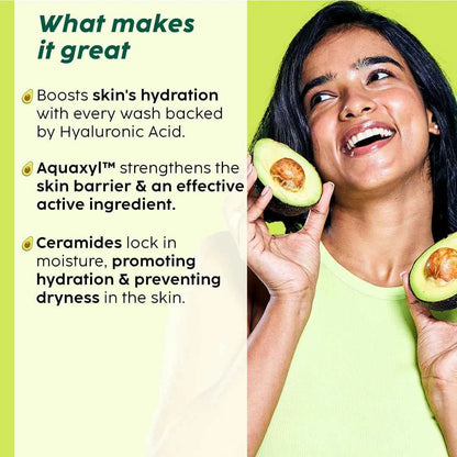 PLIX Avocado Ceramide Moisture Rush Cleanser – Gentle Hydrating Face Wash (100ml) - GEHNA OFFICIAL