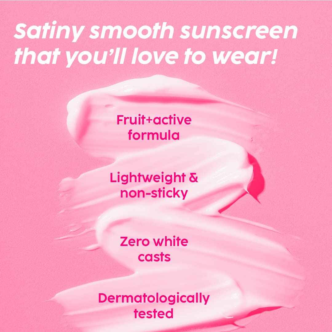 PLIX Guava Glow Invisible Sunscreen – SPF 50+ PA+++ (50g) - GEHNA OFFICIAL