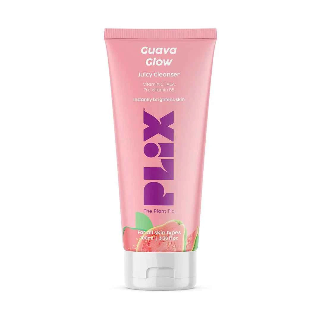 plix guava glow juicy cleanser – vitamin c + ala + pro vitamin b5 (100ml) - gehna official