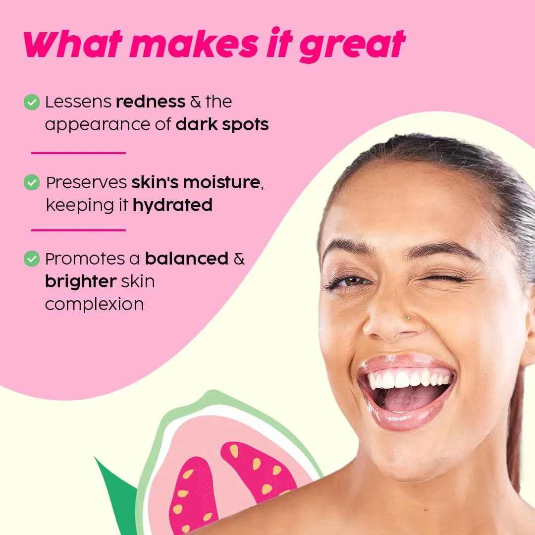 plix guava glow juicy cleanser – vitamin c + ala + pro vitamin b5 (100ml) - gehna official