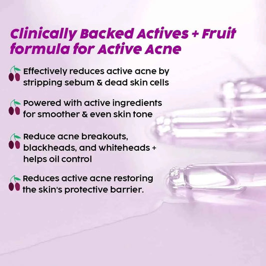 PLIX Jamun Active Acne Control Serum – 2% Salicylic Acid, Zinc