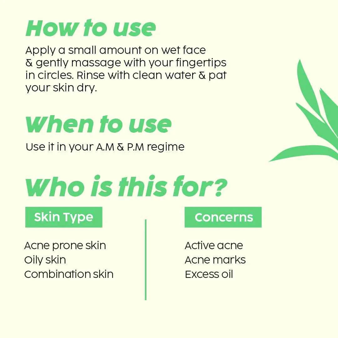 plix jamun active acne juicy cleanser – salicylic acid, betaine & azelaic acid (100ml) - gehna official