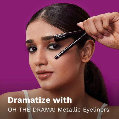 Pilgrim Oh The Drama Kajal Black Mischief | Waterproof & Smudge Proof Kajal | Deep Black Matte Finish | Lasts Up To 12 Hours