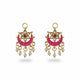 Pink Kundan Hair Jewellery Set, 4 pieces - GEHNA OFFICIAL