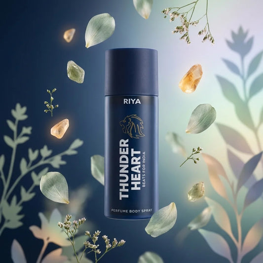 Riya Thunder Heart Perfume Body Spray for Men Blue Edition 150ml Long Lasting Fresh Fragrance