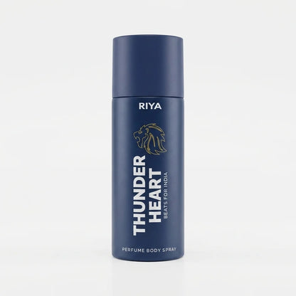 Riya Thunder Heart Perfume Body Spray for Men Blue Edition 150ml Long Lasting Fresh Fragrance