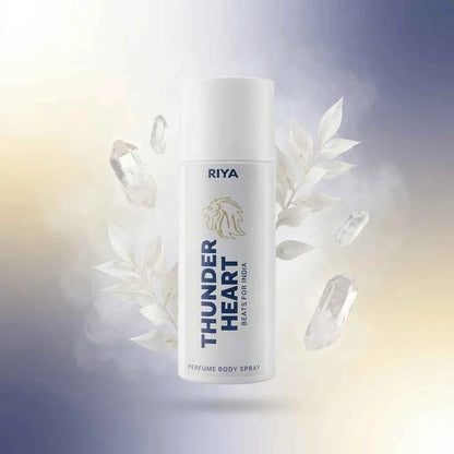 Riya Thunder Heart Perfume Body Spray for Men 150ml Long Lasting Fresh Deodorant