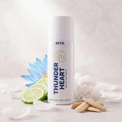 Riya Thunder Heart Perfume Body Spray for Men 150ml Long Lasting Fresh Deodorant
