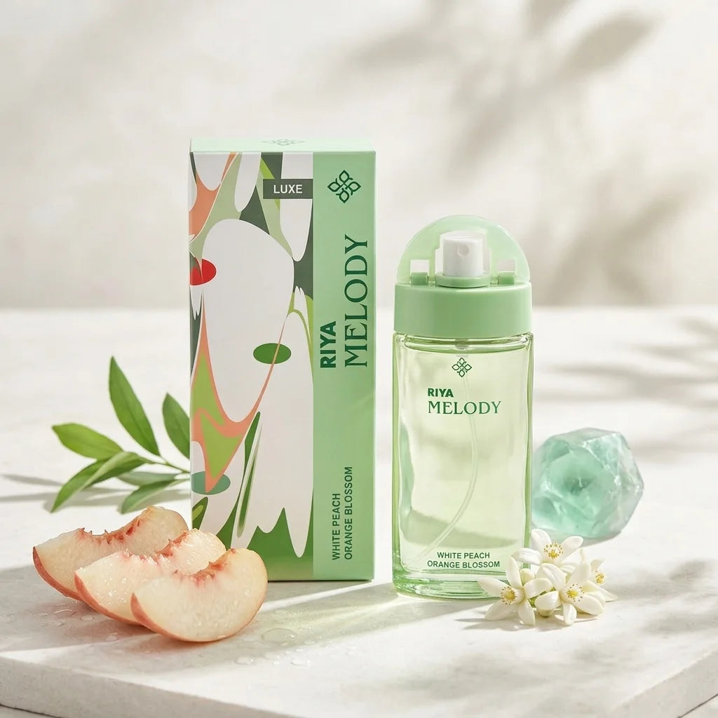 Riya Melody Luxe Eau De Parfum for Women White Peach Orange Blossom 30ml - GEHNA OFFICIAL