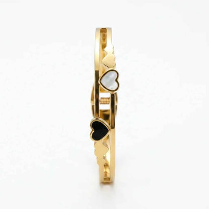 Luxury Heart Gold Plated Bracelet for Women | Premium Stainless Steel Love Bangle