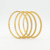 Elegant Gold Plated American Diamond Bangles Set – Timeless 4 Piece Stackable Designer Bangles for Women