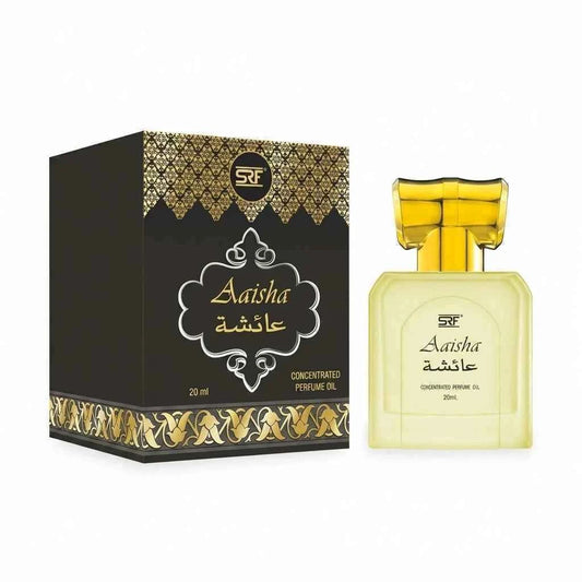 SRF Aaisha Concentrated Perfume Oil 20ml, Long Lasting Attar for Men & Women, Alcohol Free Arabic Fragrance - GEHNA OFFICIAL