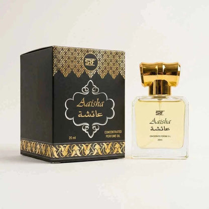 SRF Aaisha Concentrated Perfume Oil 20ml, Long Lasting Attar for Men & Women, Alcohol Free Arabic Fragrance