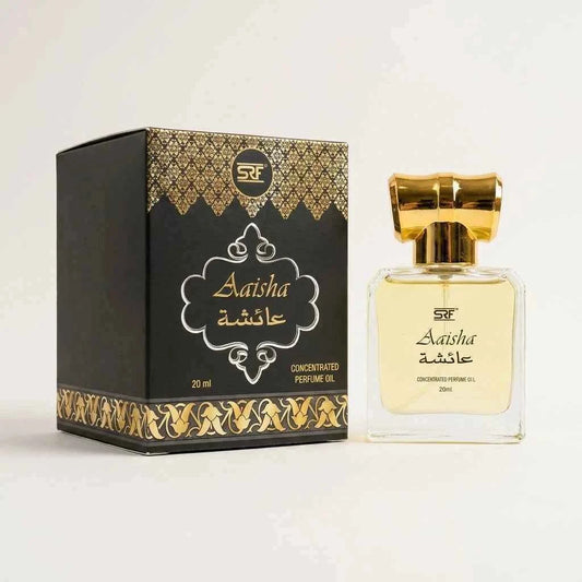 SRF Aaisha Concentrated Perfume Oil 20ml, Long Lasting Attar for Men & Women, Alcohol Free Arabic Fragrance - GEHNA OFFICIAL