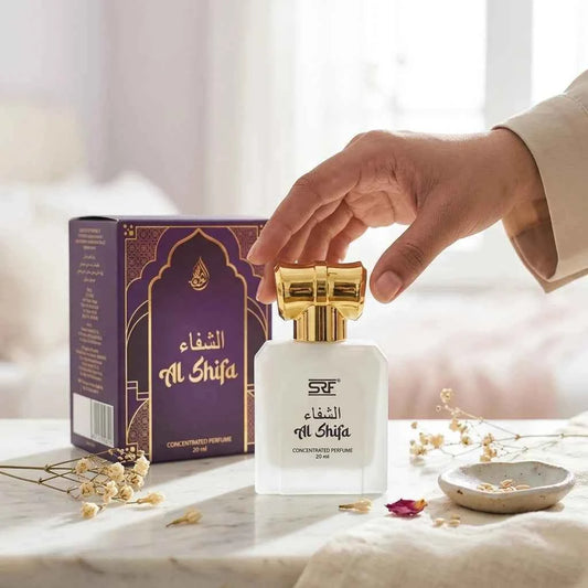 SRF Al Shifa Concentrated Perfume Oil 20ml, Long Lasting Attar for Men & Women, Alcohol Free Arabic Fragrance - GEHNA OFFICIAL