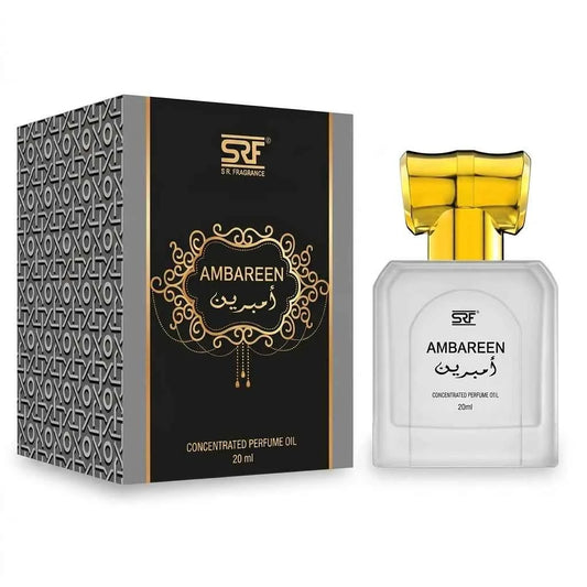 SRF Ambareen Concentrated Perfume Oil 20ml, Long Lasting Attar for Men & Women, Alcohol Free Arabic Fragrance - GEHNA OFFICIAL