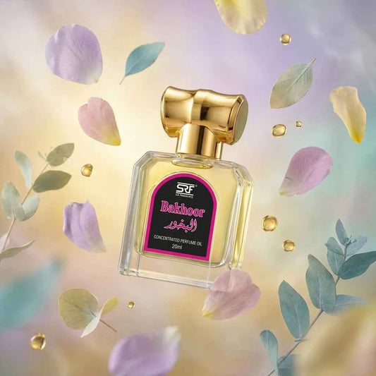 SRF Bakhoor Concentrated Perfume Oil 20ml, Long Lasting Attar for Men & Women, Alcohol Free Arabic Fragrance - GEHNA OFFICIAL
