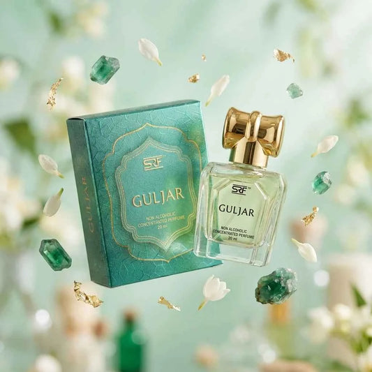 SRF Guljar Non Alcoholic Concentrated Perfume 20ml, Long Lasting Attar for Men & Women - GEHNA OFFICIAL
