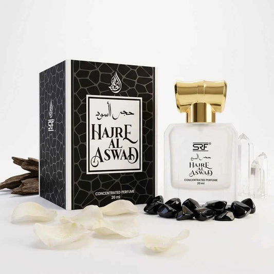 SRF Hajre Al Aswad Concentrated Perfume Oil 20ml, Long Lasting Attar for Men & Women, Alcohol Free Arabic Fragrance - GEHNA OFFICIAL