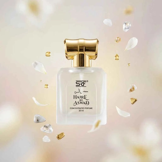 SRF Hajre Al Aswad Concentrated Perfume Oil 20ml, Long Lasting Attar for Men & Women, Alcohol Free Arabic Fragrance - GEHNA OFFICIAL