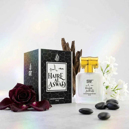 SRF Hajre Al Aswad Concentrated Perfume Oil 20ml, Long Lasting Attar for Men & Women, Alcohol Free Arabic Fragrance