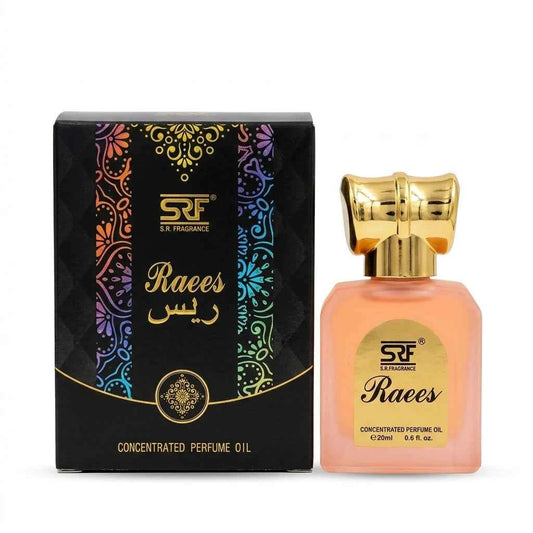 SRF Raees Concentrated Perfume Oil 20ml, Long Lasting Attar for Men & Women, Alcohol Free Arabic Fragrance - GEHNA OFFICIAL