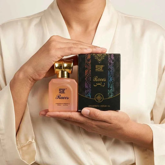 SRF Raees Concentrated Perfume Oil 20ml, Long Lasting Attar for Men & Women, Alcohol Free Arabic Fragrance - GEHNA OFFICIAL
