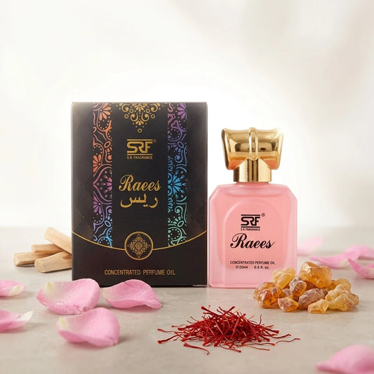 SRF Raees Concentrated Perfume Oil 20ml, Long Lasting Attar for Men & Women, Alcohol Free Arabic Fragrance - GEHNA OFFICIAL
