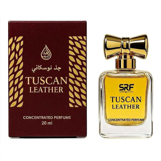 SRF Tuscan Leather Concentrated Perfume Oil 20ml, Long Lasting Attar for Men & Women, Alcohol Free Luxury Fragrance - GEHNA OFFICIAL