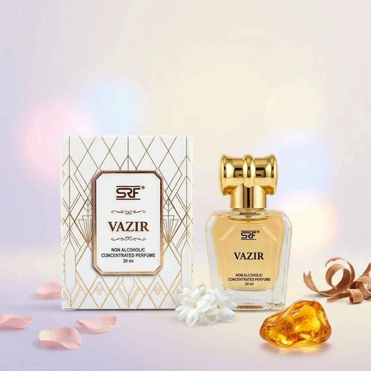 SRF Vazir Non Alcoholic Concentrated Perfume 20ml, Long Lasting Attar for Men & Women - GEHNA OFFICIAL