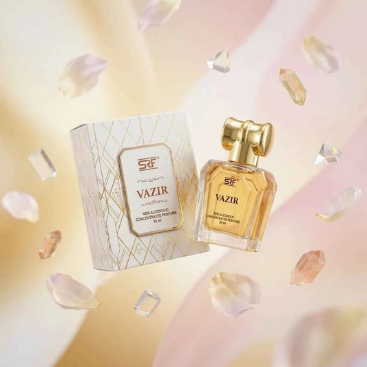 SRF Vazir Non Alcoholic Concentrated Perfume 20ml, Long Lasting Attar for Men & Women - GEHNA OFFICIAL