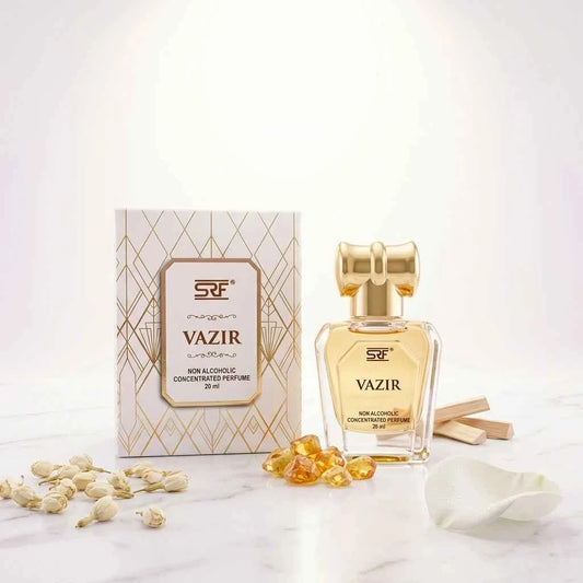 SRF Vazir Non Alcoholic Concentrated Perfume 20ml, Long Lasting Attar for Men & Women - GEHNA OFFICIAL
