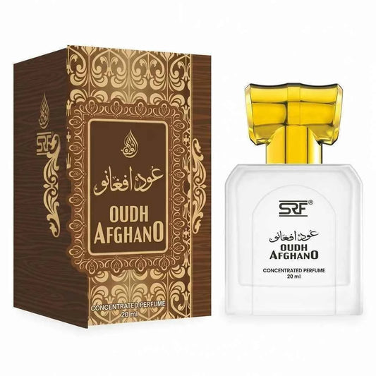 SRF Oudh Afghano Concentrated Perfume Oil 20ml, Long Lasting Attar for Men & Women, Alcohol Free Arabic Fragrance - GEHNA OFFICIAL