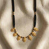 Elegant Gold Plated Mangalsutra for Women – Leaf Design Short Necklace