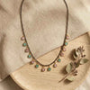 Elegant Pink Green Square Stone Mangalsutra – A Modern Twist on Tradition