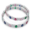 Elevate Your Style with Our Multicolor American Diamond Bangles - Set of 2